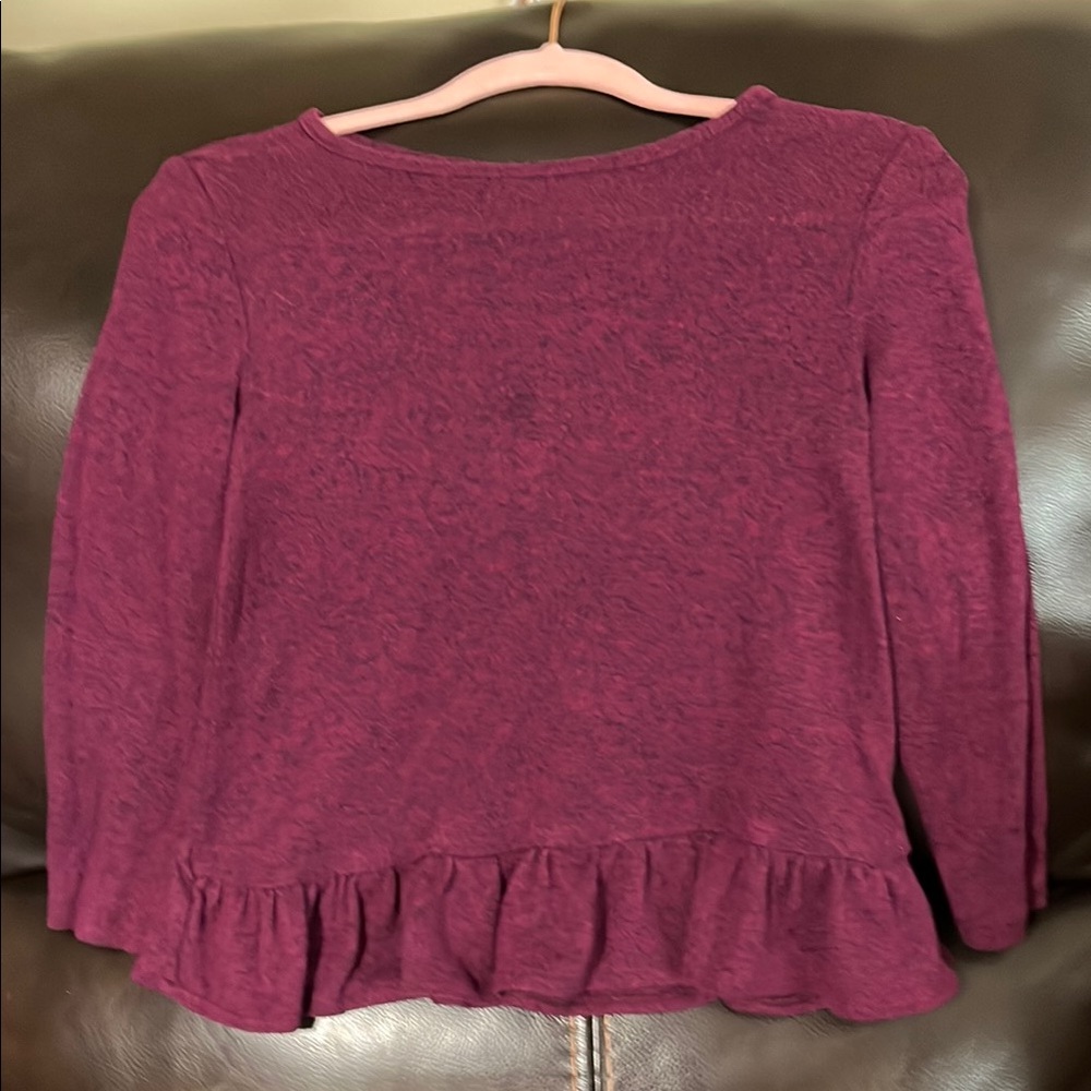 Girls Burgundy Top